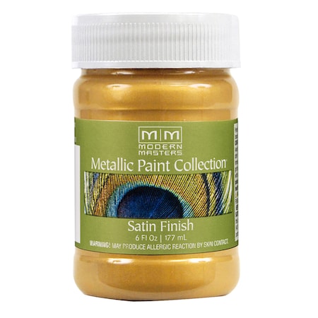 Modern Masters Metallic Paint, WaterBase, Gold, 6 oz ME658